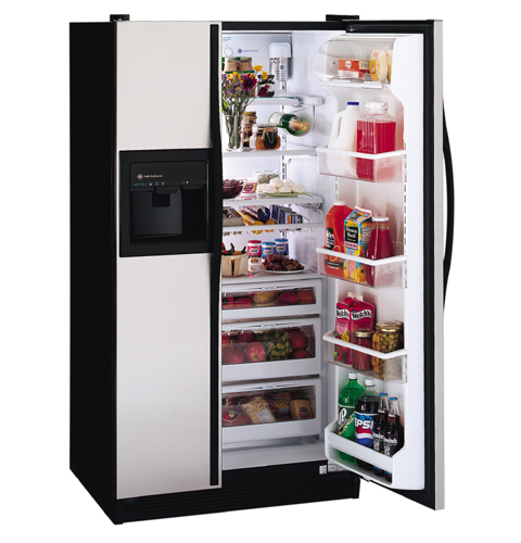 GE Profile Performance™ 25.6 Cu. Ft. Side-by-Side Refrigerator with Dispenser and Water By Culligan™