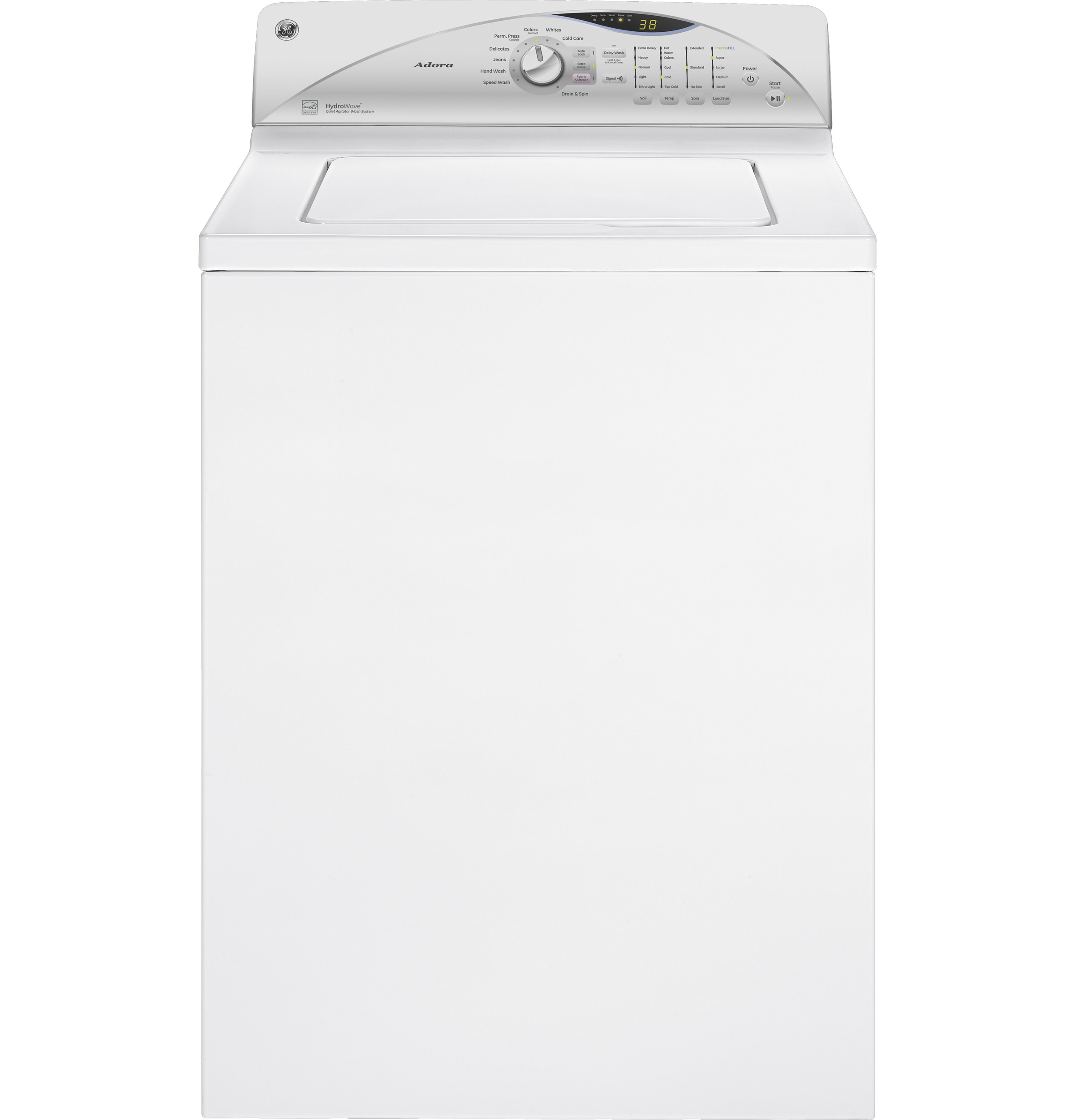 GE® 3.9 DOE cu. ft. stainless steel capacity washer