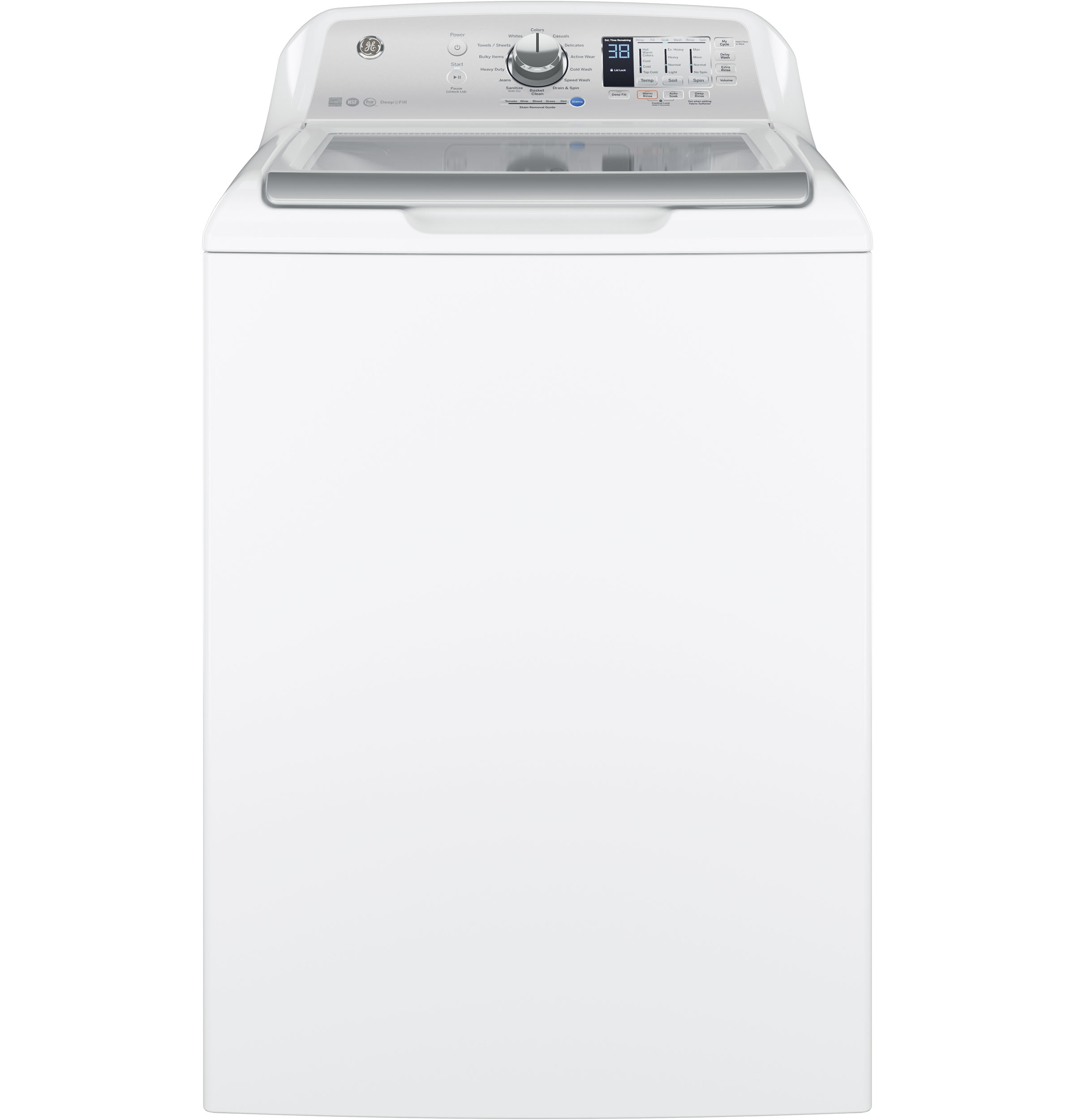 GE® ENERGY STAR® 4.5  cu. ft. Capacity Washer with Stainless Steel Basket
