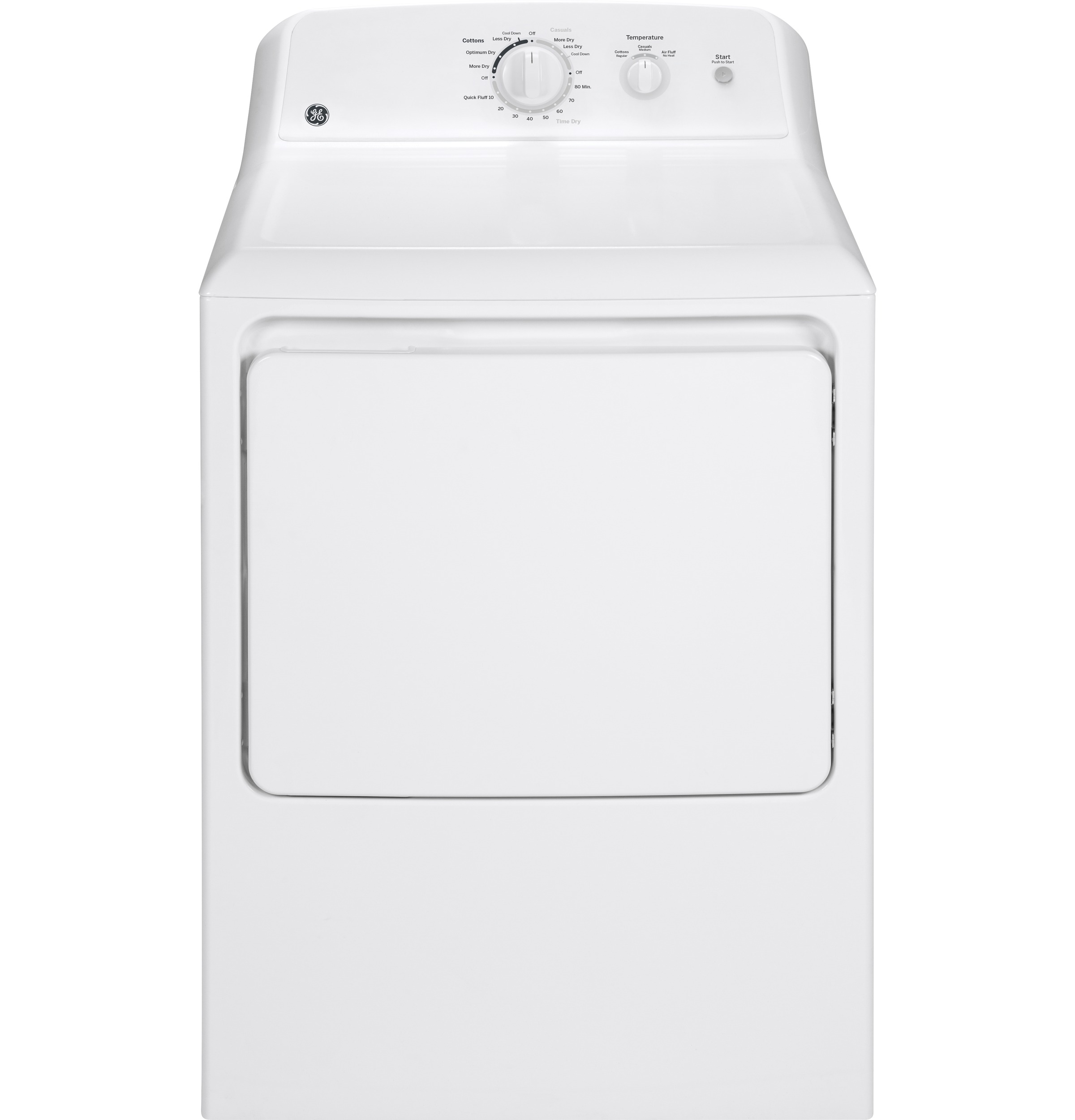GE 6.2 cu. ft. Capacity Electric Dryer with Up To 120 ft. Venting and Shallow Depth​