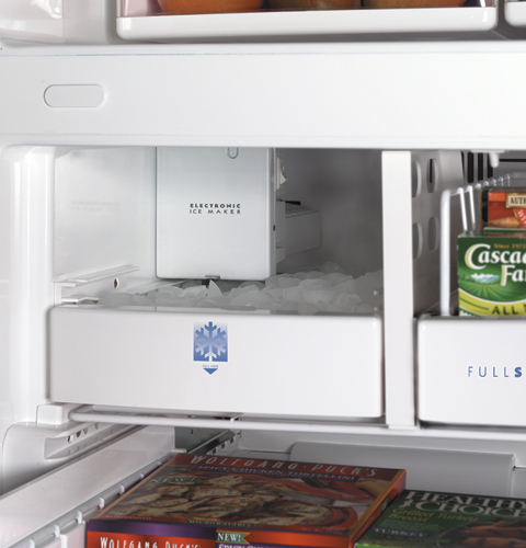 GE Profile™ 22.2 Cu. Ft. Stainless Steel-Wrapped Bottom-Freezer Drawer Refrigerator