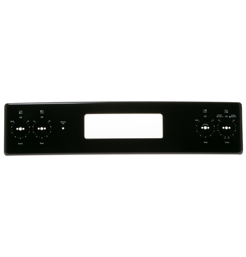 CONTROL PANEL TRIM AND BRACKETS ASSEMBLY - BLACK