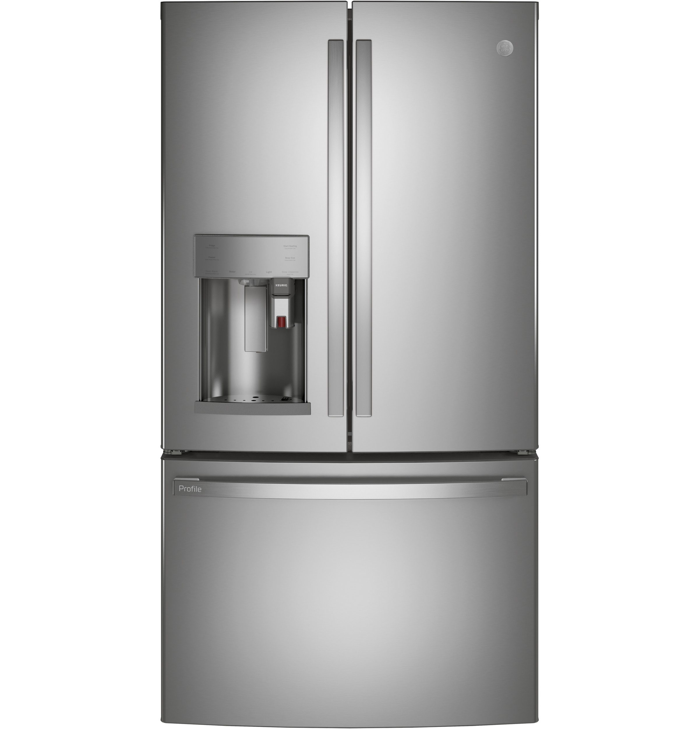 GE Profile™ Series ENERGY STAR® 27.7 Cu. Ft. Smart Fingerprint Resistant French-Door Refrigerator with Keurig® K-Cup® Brewing System