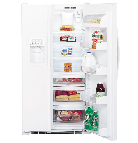 GE® 25.4 Cu. Ft. Side-By-Side Refrigerator with Dispenser
