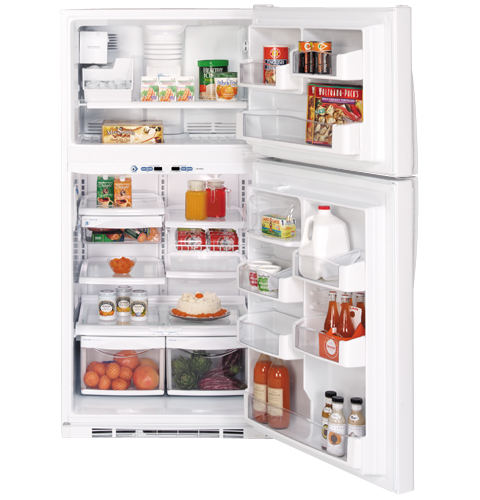 GE Profile™ ENERGY STAR® 21.7 Cu. Ft. Top-Freezer Refrigerator with Internal Dispenser