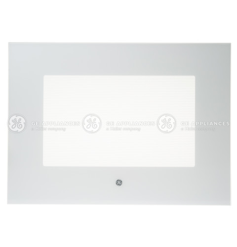 WHITE OUTER OVEN DOOR GLASS