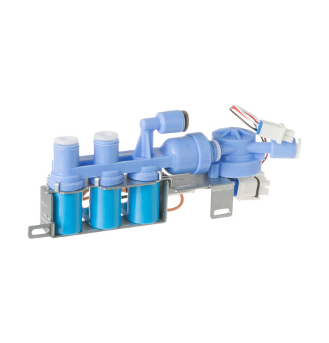 Refrigerator tri water FM valve assembly