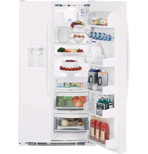 GE Profile™ 23.1 Cu. Ft. Side-by-Side Refrigerator with Dispenser