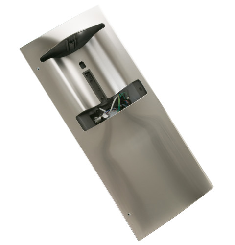 Refrigerator door and dispenser assembly - left (stainless steel)