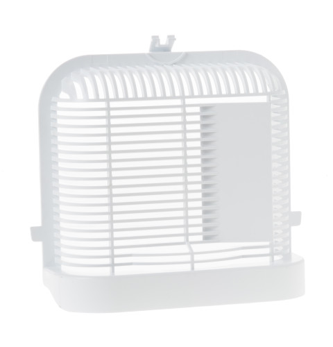 Refrigerator grill that covers the freezer fan assembly