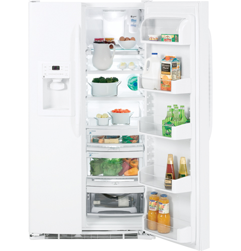 GE® 22.6 Cu. Ft. Side-By-Side Refrigerator with Dispenser