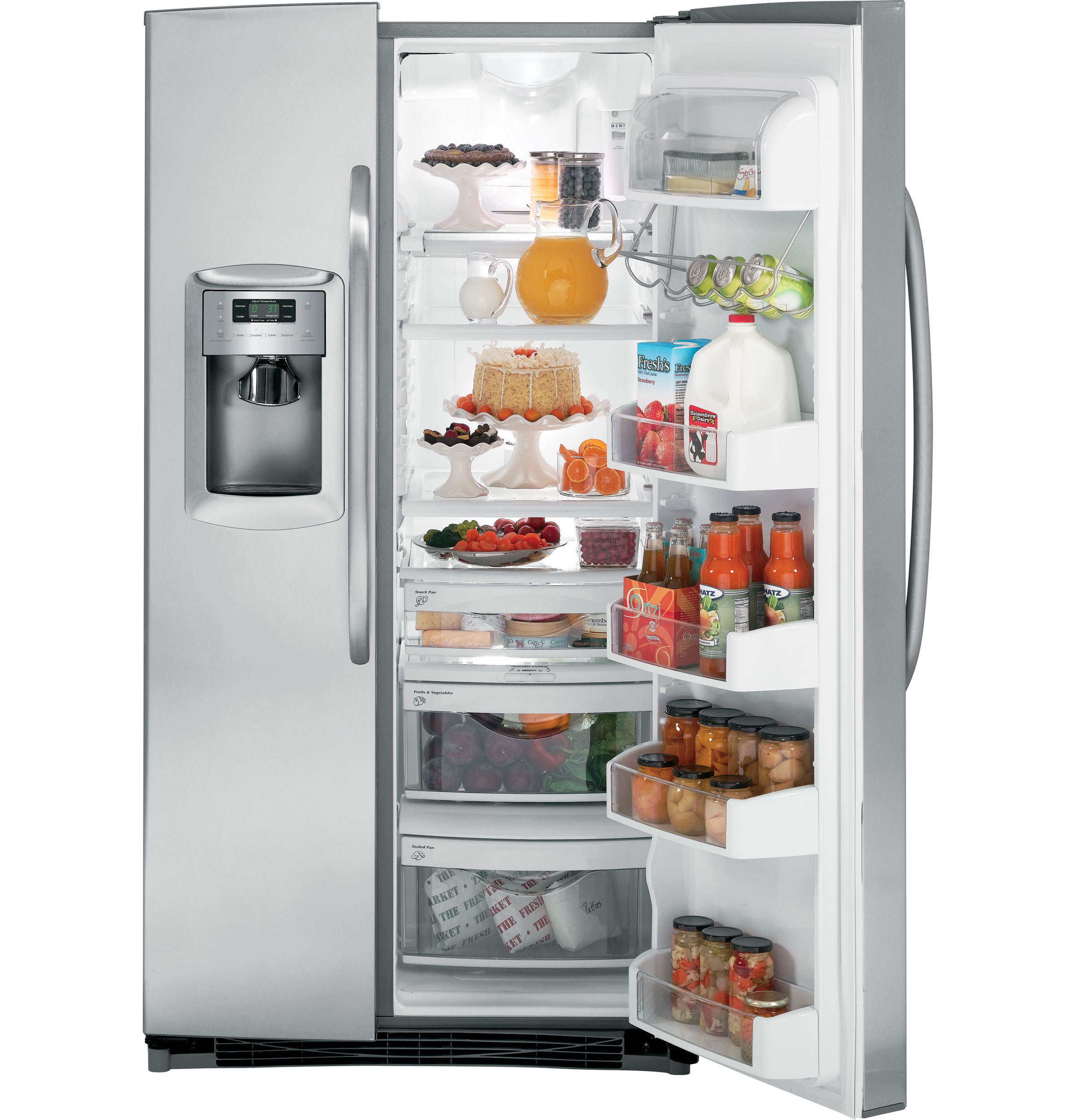 GE® ENERGY STAR® 25.4 Cu. Ft. Side-By-Side Refrigerator with Dispenser
