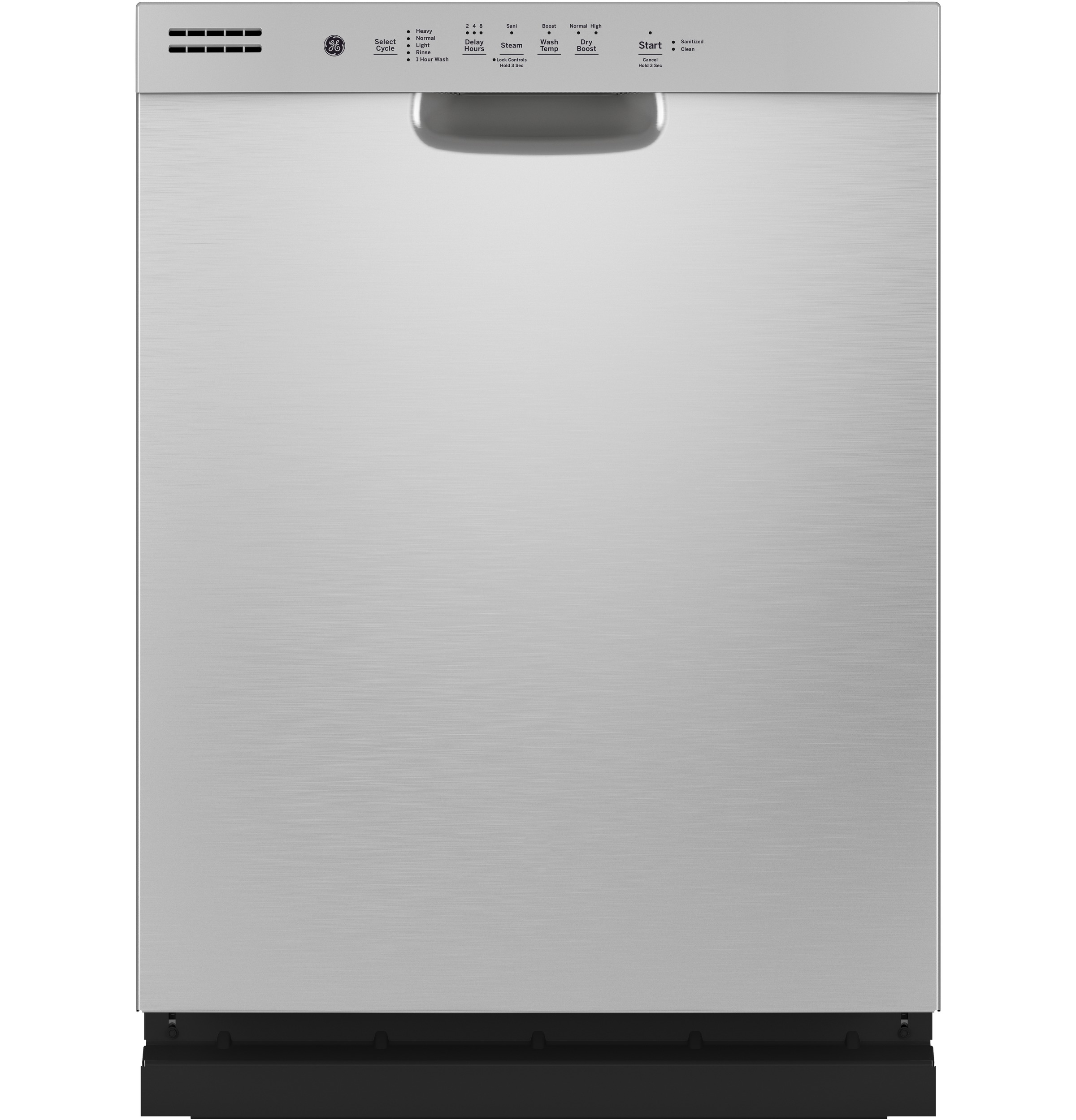 GE® ENERGY STAR® Front Control with Stainless Steel Interior Dishwasher with Sanitize Cycle & Dry Boost