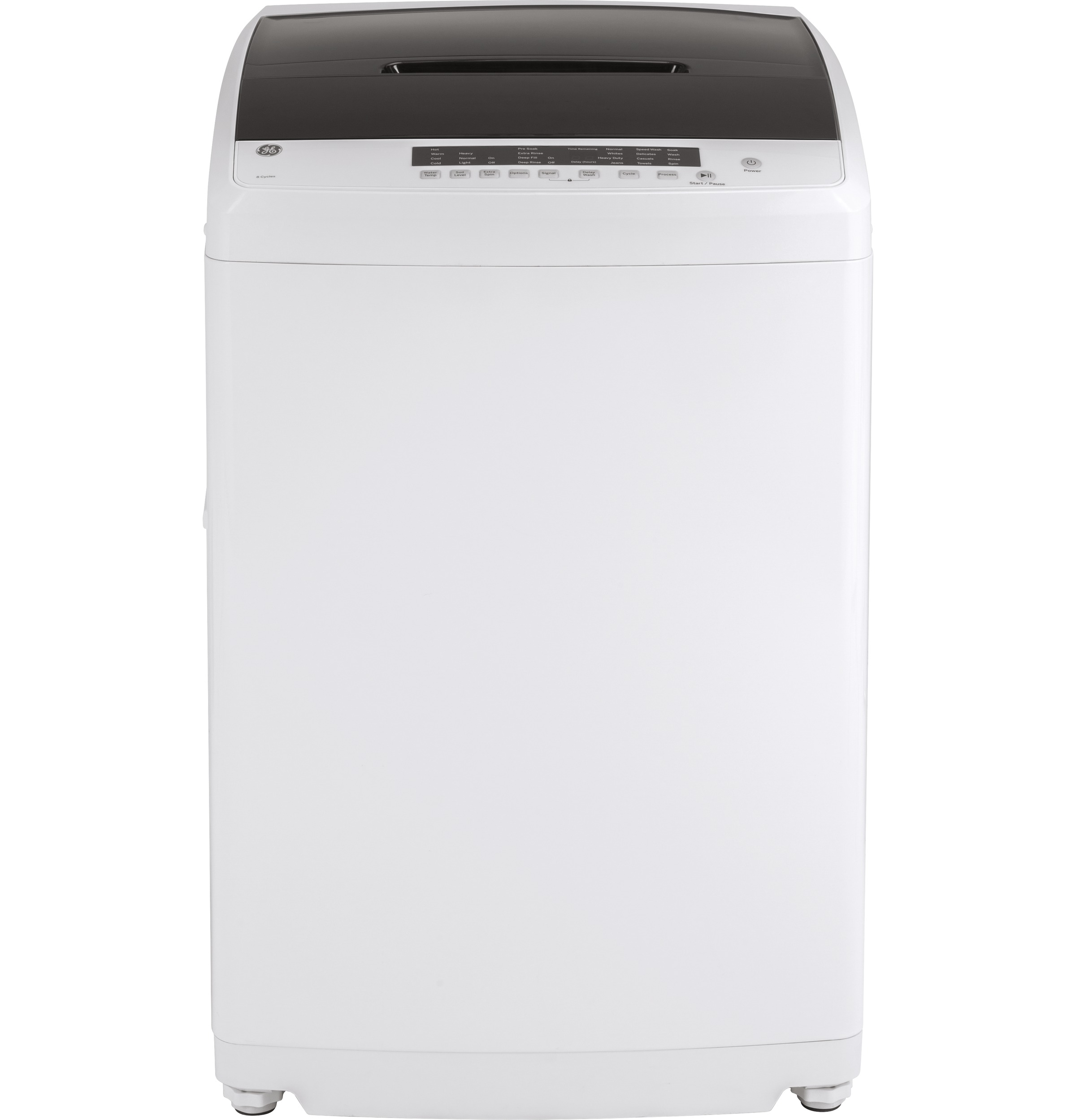 GE® Space-Saving 2.8 cu. ft. Capacity Stationary Washer with Stainless Steel Basket