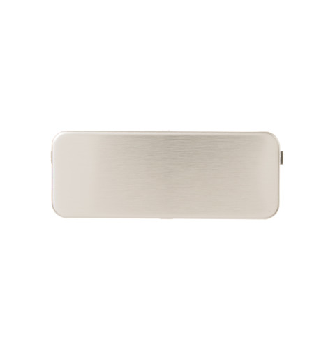 MICROWAVE DOOR BUTTON - STAINLESS STEEL LOOK