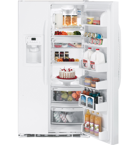 GE® 25.4 Cu. Ft. Side-By-Side Refrigerator with Dispenser