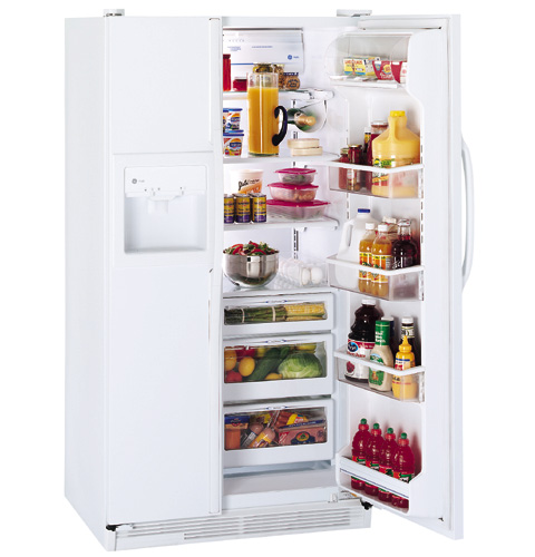 GE Profile™ 25.6 Cu. Ft. Side-by-Side Refrigerator with Dispenser