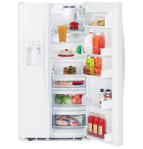 GE Profile™ ENERGY STAR® 25.6 Cu. Ft. Side-by-Side Refrigerator with Dispenser