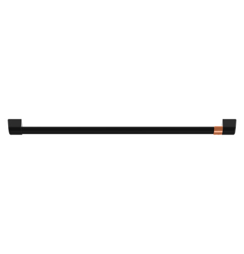 DOOR HANDLE W/ CAFE BAND - FLAT BLACK