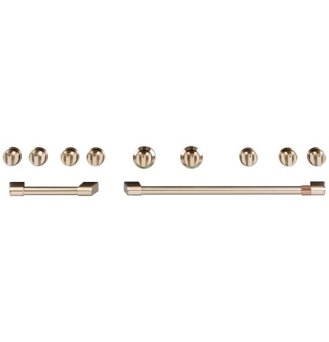 CAFÉ™ 48” Brushed Bronze Handle & Knob Set for Pro Range and Rangetop