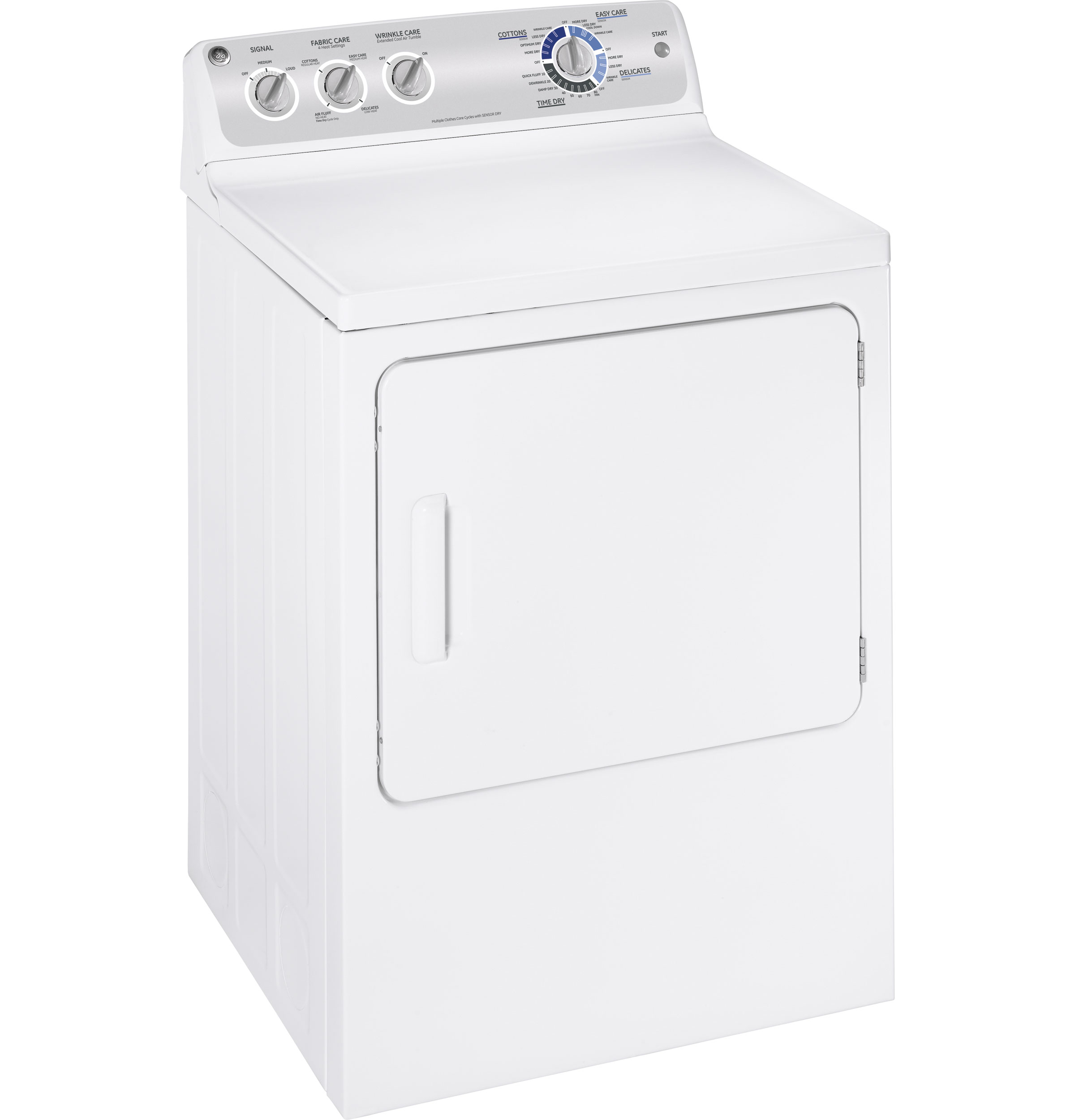 GE® 7.0 cu. ft. stainless steel capacity electric dryer with Sensor Dry™