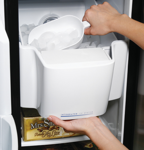 GE Profile CustomStyle™ ENERGY STAR® 22.6 Cu. Ft. Stainless Side-By-Side Refrigerator
