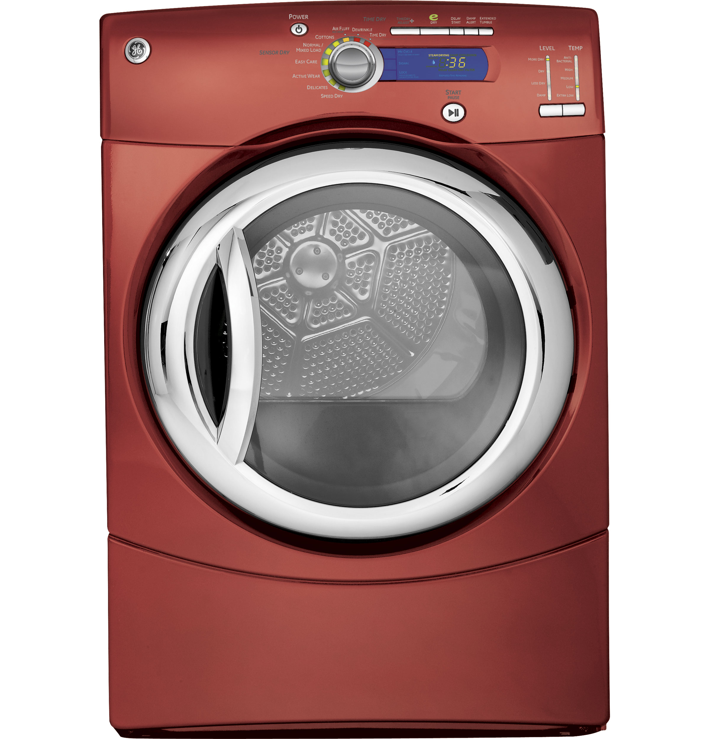 GE® 7.0 cu. ft. stainless steel capacity frontload dryer