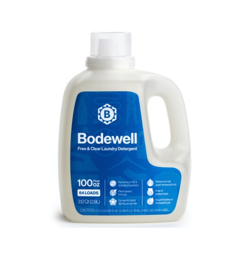Bodewell Free & Clear Liquid Laundry Detergent, 100 oz- 64 Loads (Originally $15.99)