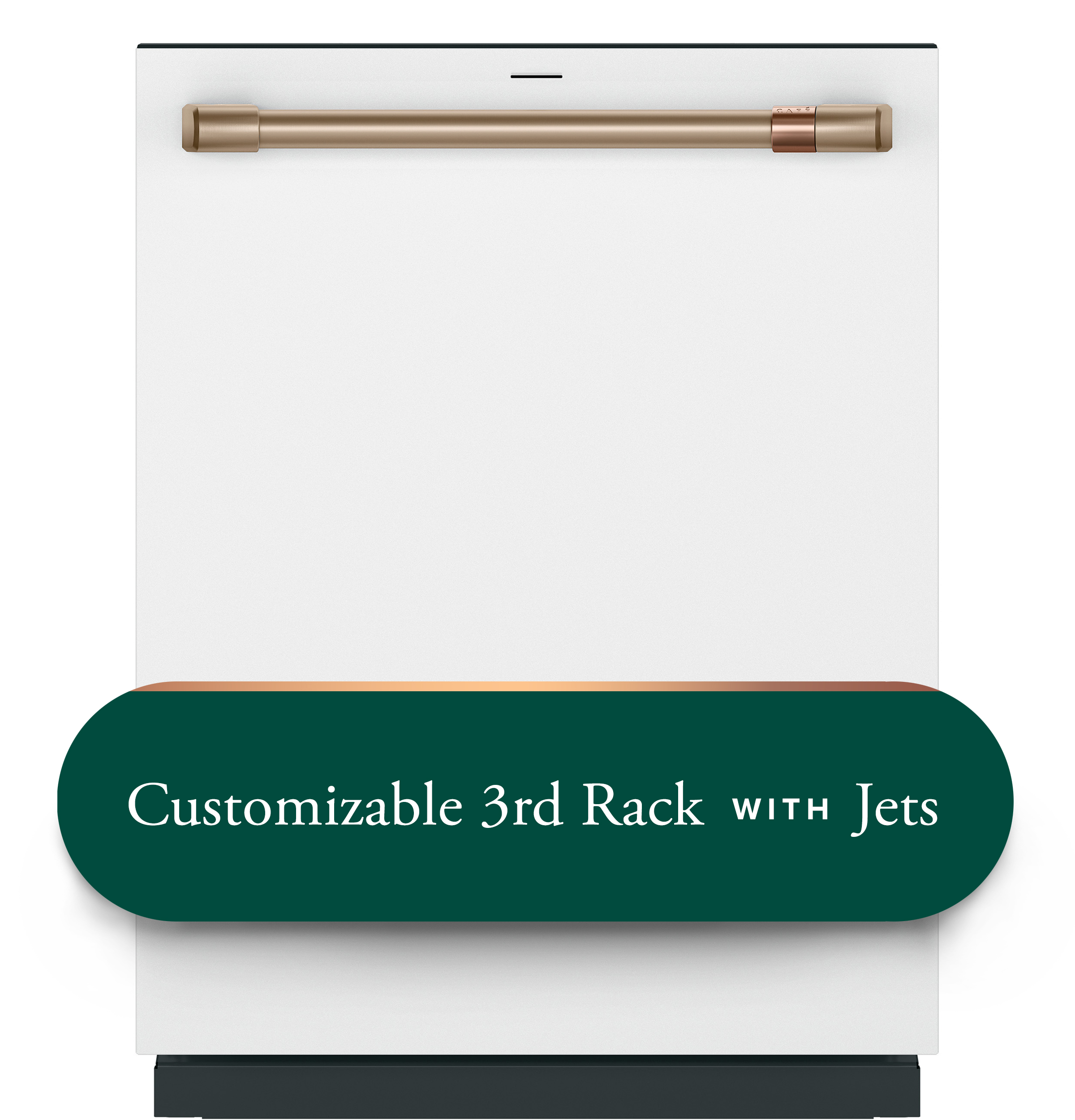 CAFÉ™ CustomFit ENERGY STAR Stainless Interior Smart Dishwasher with Ultra Wash Top Rack and Dual Convection Ultra Dry, 44 dBA