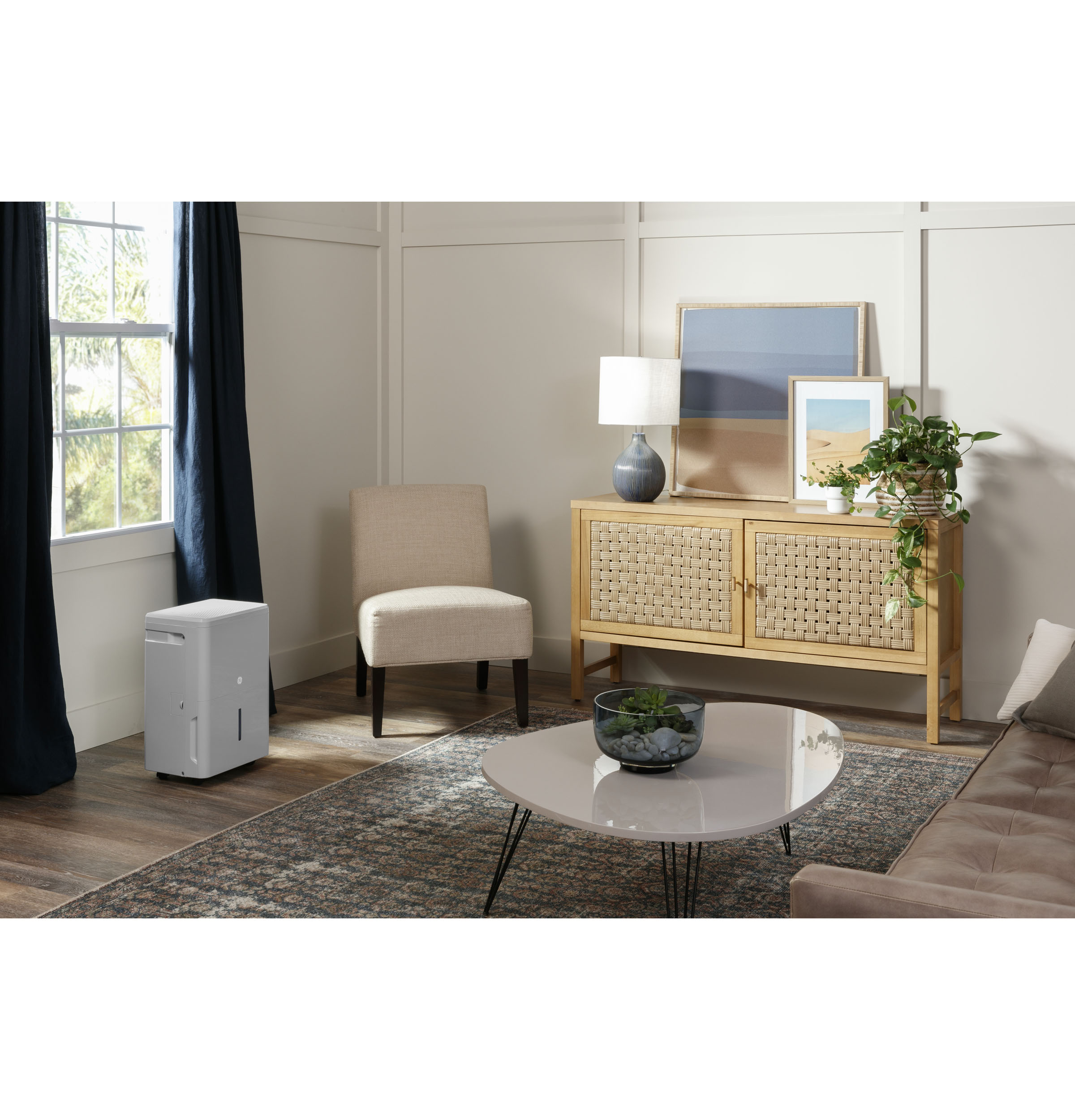 GE® ENERGY STAR® 50 Pint Portable Dehumidifier with Smart Dry for Wet Spaces