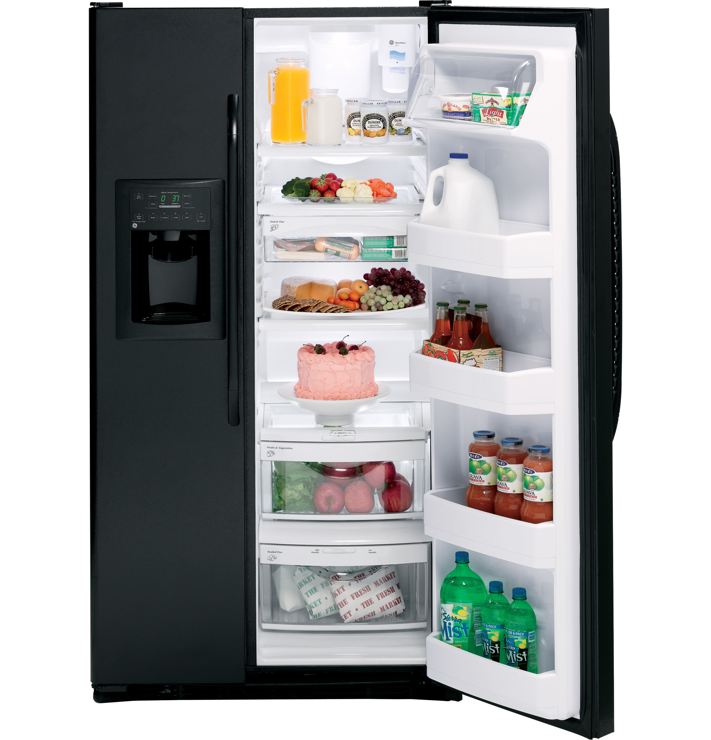 GE® 25.4 Cu. Ft. Side-By-Side Refrigerator with Dispenser