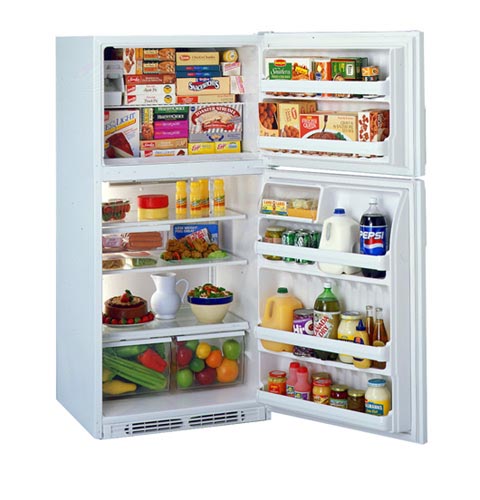 Top Mount, No Frost, 570 Liters (Freezer 173 Liters), Glass Shelves, Clear Interior