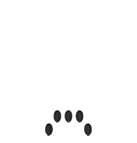 CAFÉ™ 5 Gas Cooktop Knobs - Flat Black