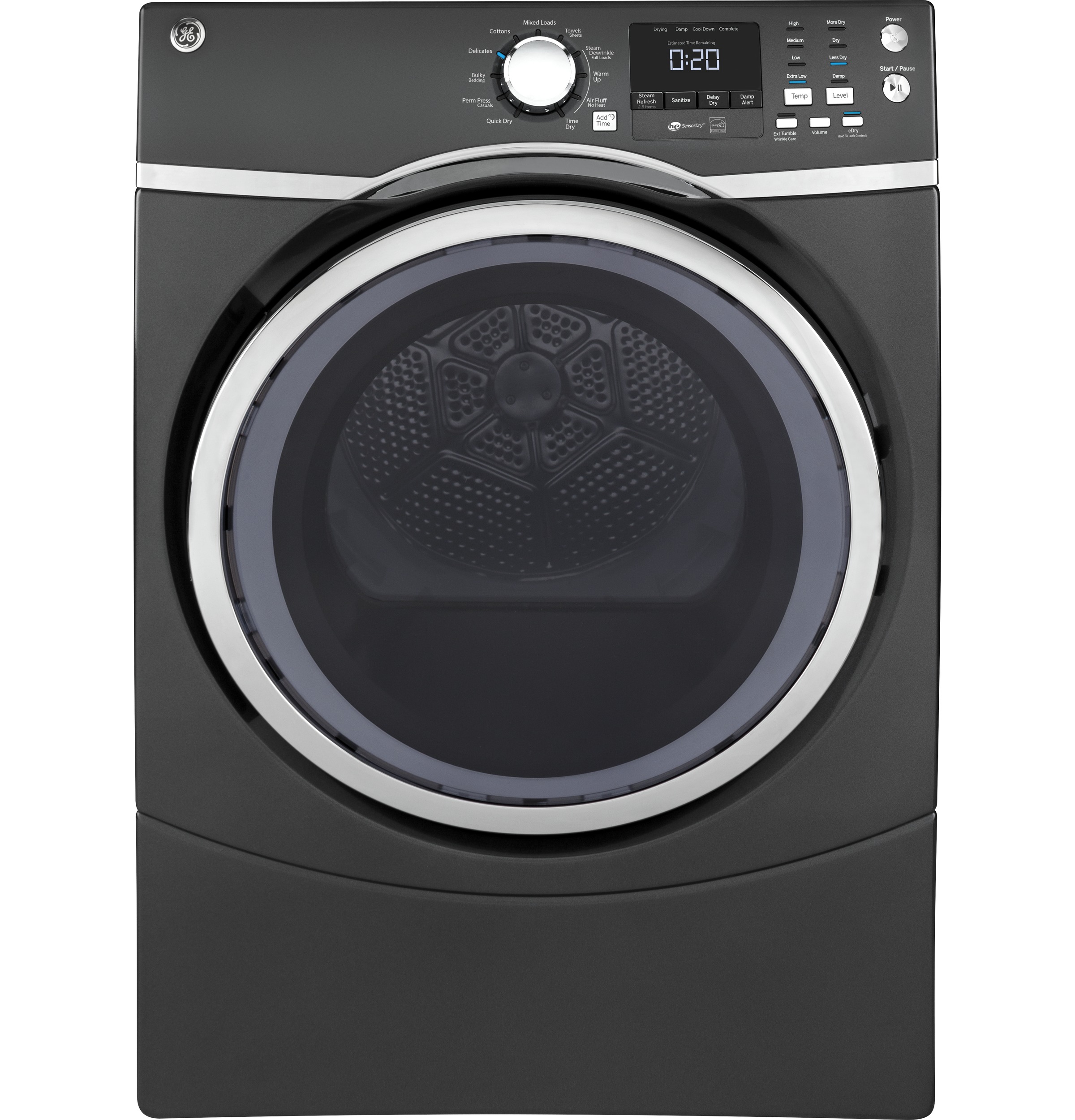 GE® ENERGY STAR® 7.5 cu. ft. Capacity Front Load Electric Dryer with Steam