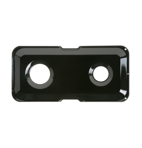 Range Double Drip Pan - Right Side; Black