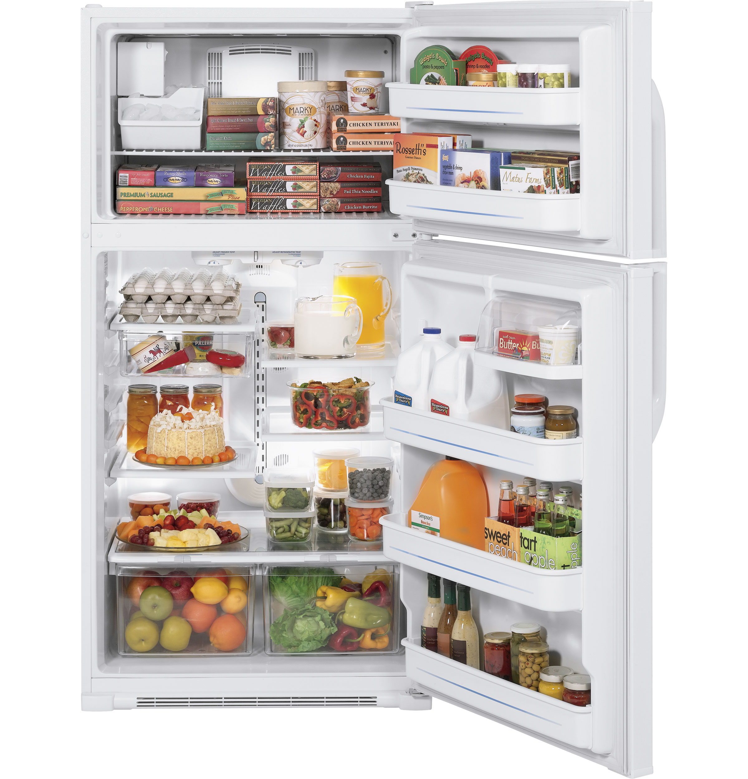 GE® ENERGY STAR® 21.0 Cu. Ft. Top-Freezer Refrigerator