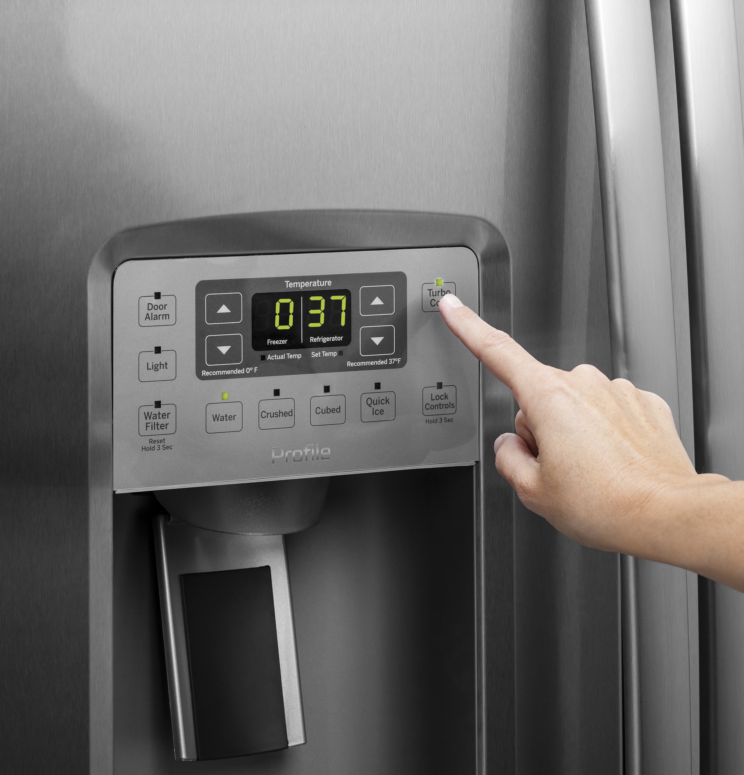 GE Profile™ Series ENERGY STAR® 25.3 Cu. Ft. Side-by-Side Refrigerator
