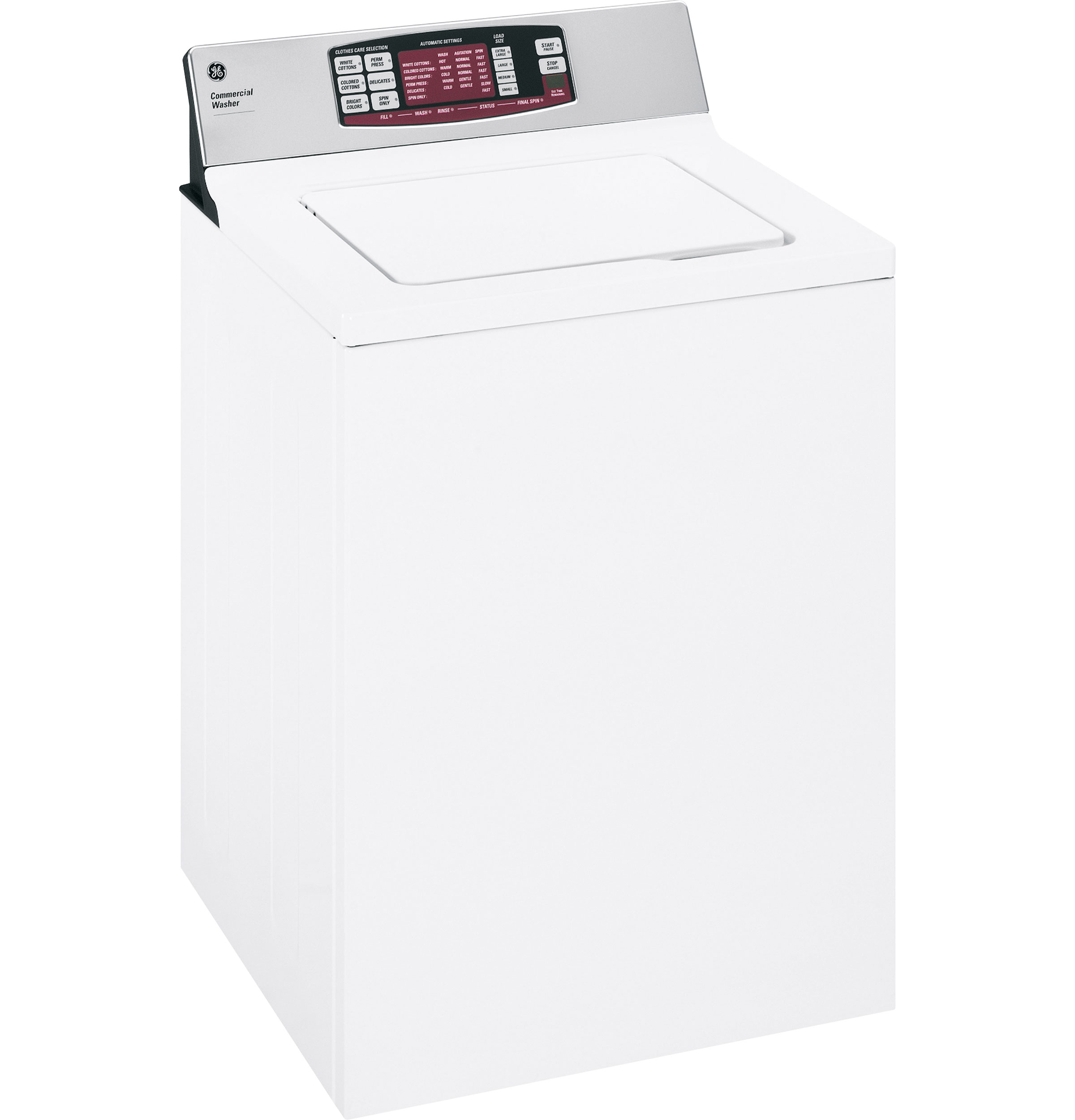 GE® 3.5 Cu. Ft. Capacity Commercial Washer with Stainless Steel Basket