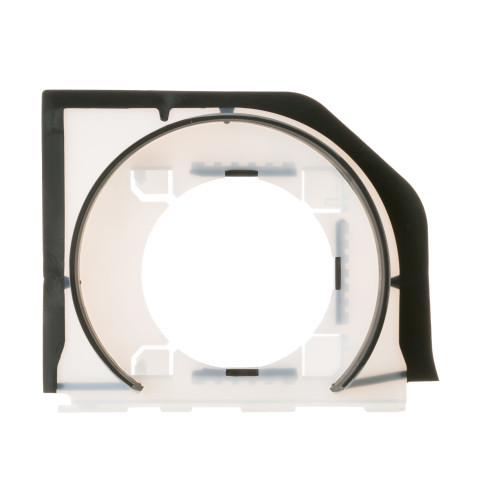 Refrigerator plenum condenser fan assembly