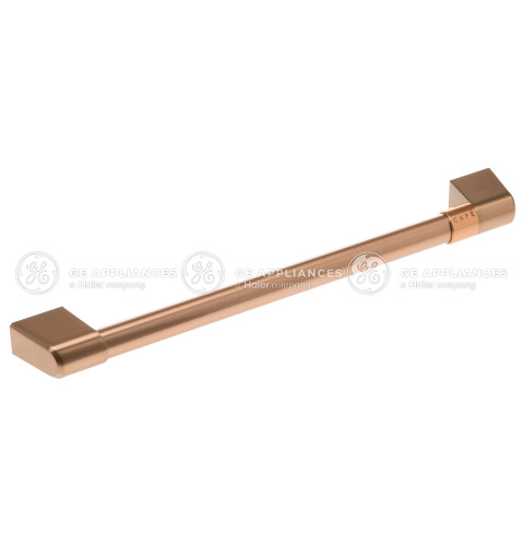 BRUSHED COPPER DOOR HANDLE W/ CAFE BAND