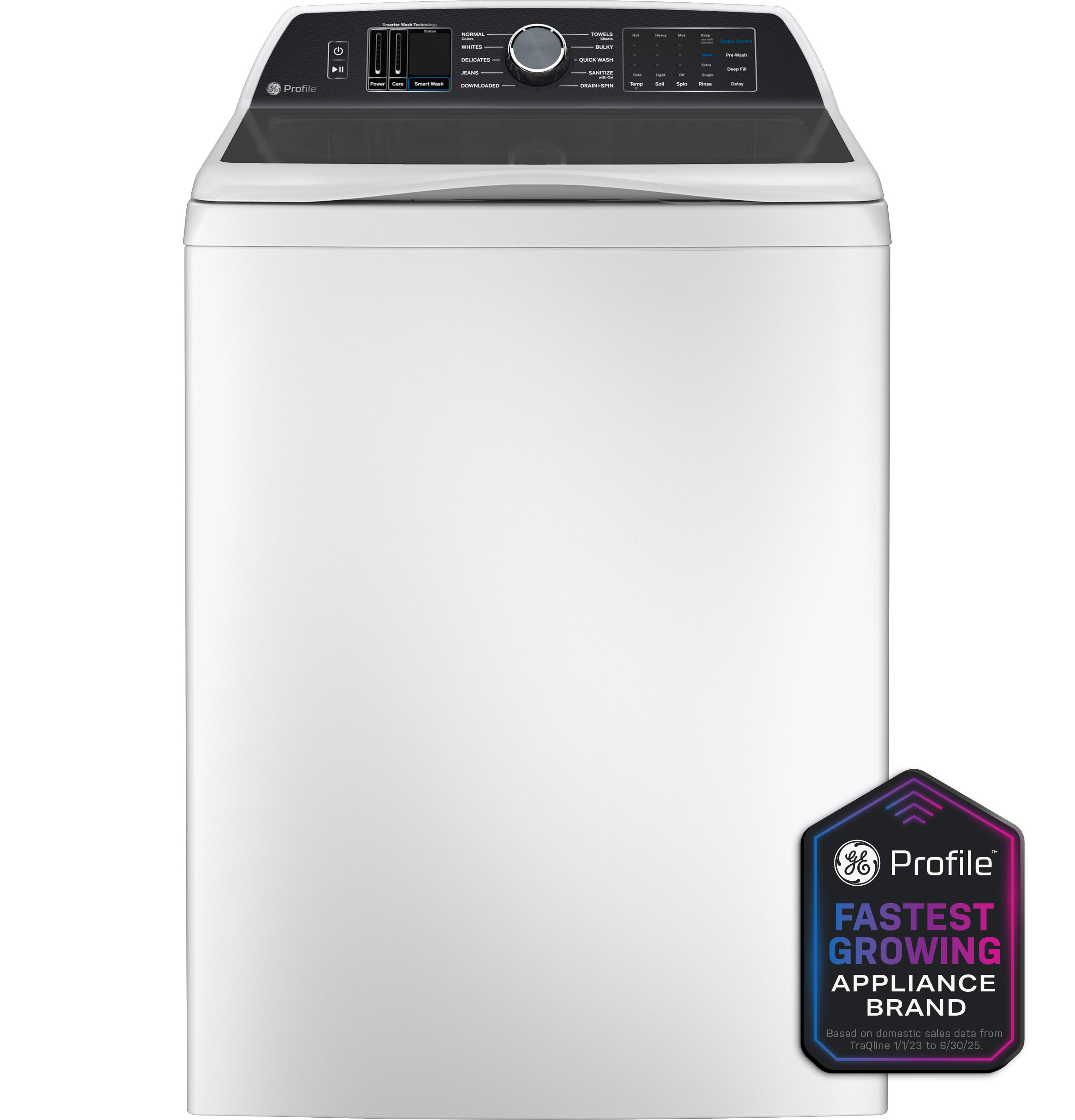 GE Profile™ ENERGY STAR® 5.4  cu. ft. Capacity Washer with Smarter Wash Technology and FlexDispense™