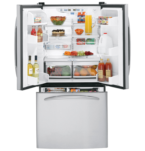 GE Profile™ 22.2 Cu. Ft. Stainless Bottom-Freezer Refrigerator with Internal Dispenser