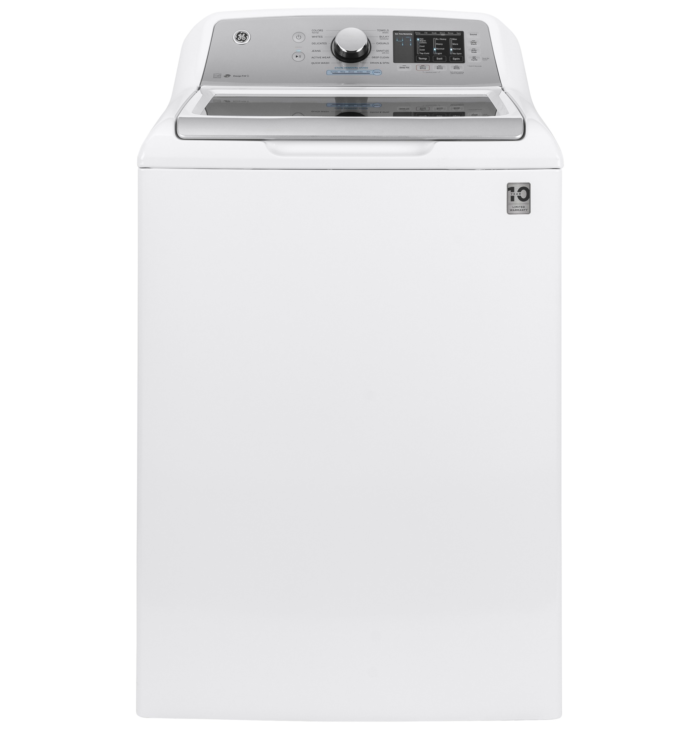 GE® ENERGY STAR® 4.8  cu. ft. Capacity Washer with Sanitize w/Oxi and FlexDispense®
