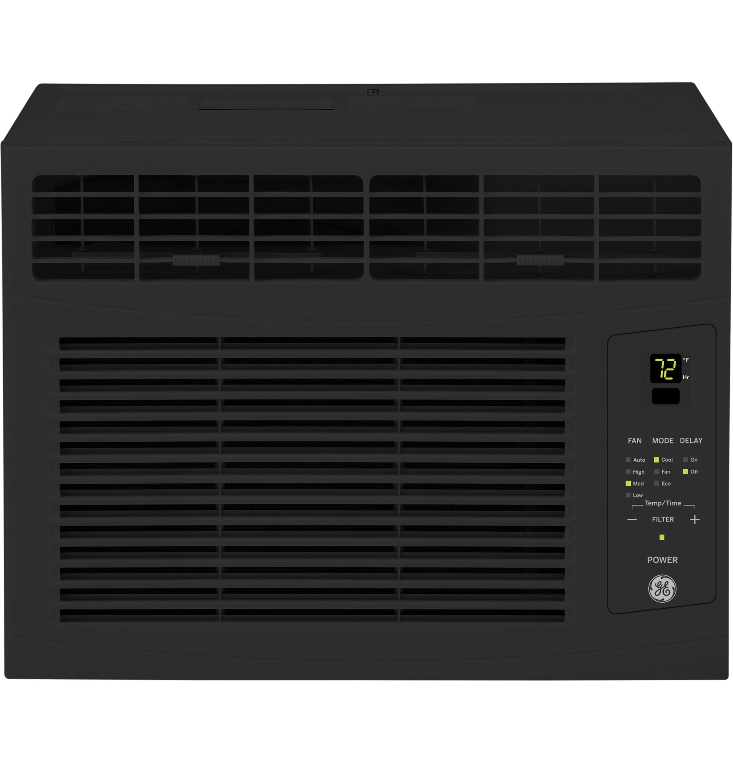 GE® 6,000 BTU Electronic Window Air Conditioner for Small Rooms up to 250 sq ft., Black