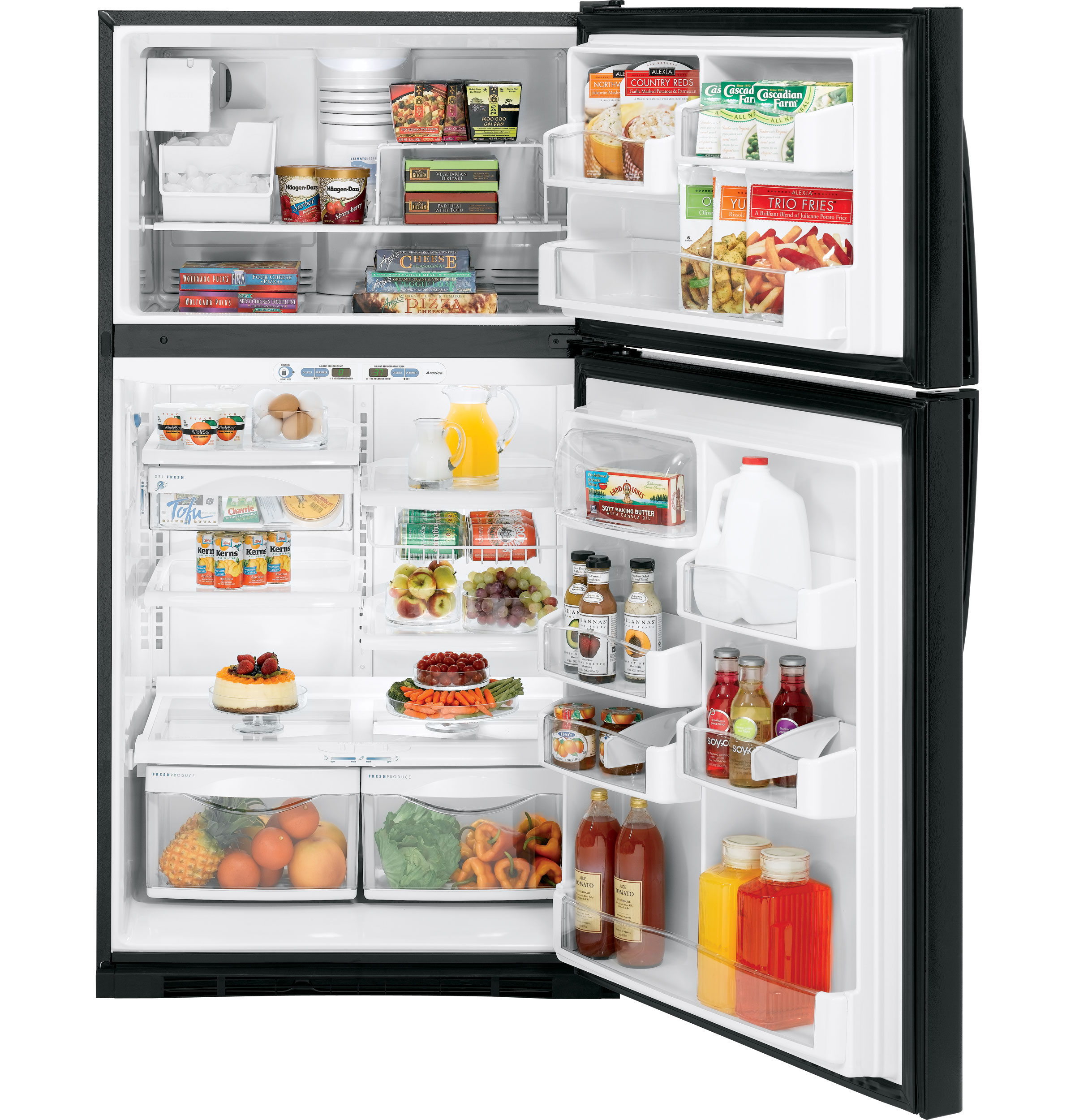 GE Profile™ 21.7 Cu. Ft. Top-Freezer Refrigerator with Internal Dispenser