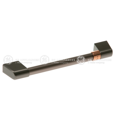 Brushed Black Stainless Microwave Handle with Café Band