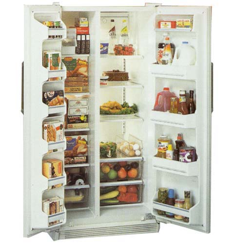 GE, 605 ltr,, Glass Shelves
