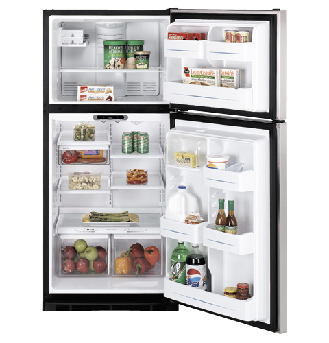 GE® 17.9 Cu. Ft. Stainless Top-Freezer Refrigerator