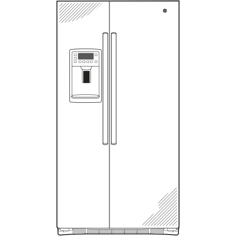 GE Profile™ Series 28.2 Cu. Ft. Side-by-Side Refrigerator