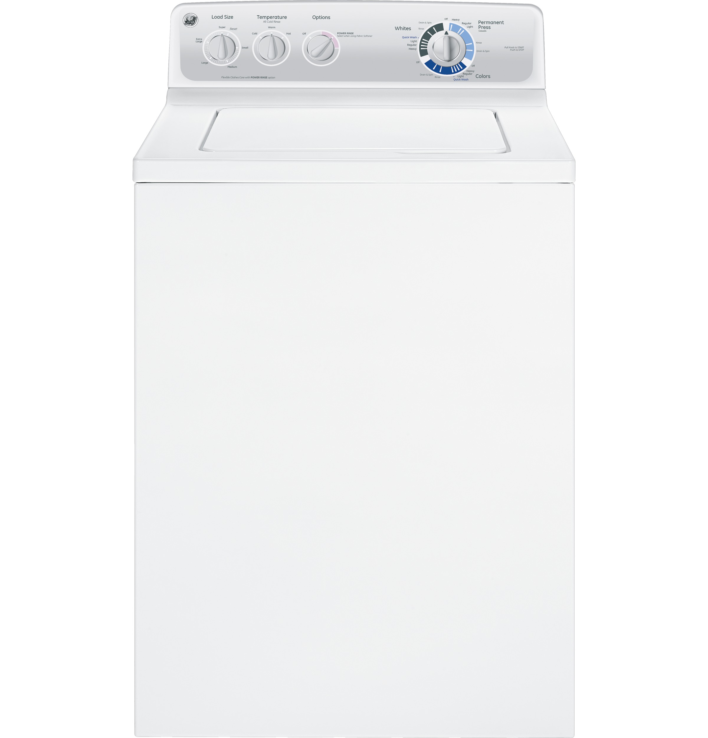 GE® 3.8 DOE cu. ft. stainless steel capacity washer